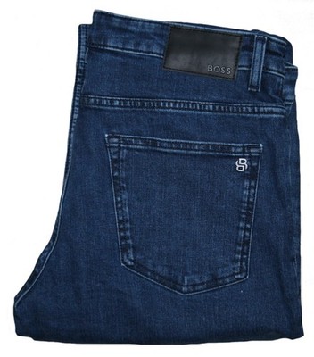 Hugo Boss 50520948 Blue Stretch Denim Delaware BO Orbit Slim Fit W35 / L32