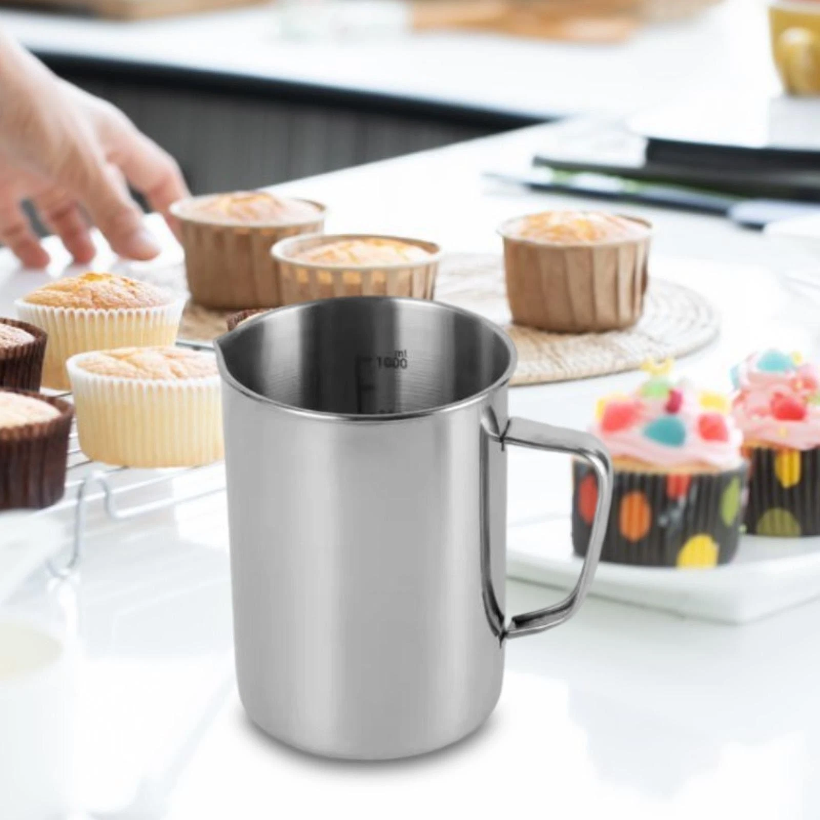 Stainless Steel Measuring Cup Household Kitchen Tools Liquid Measuring Jug for