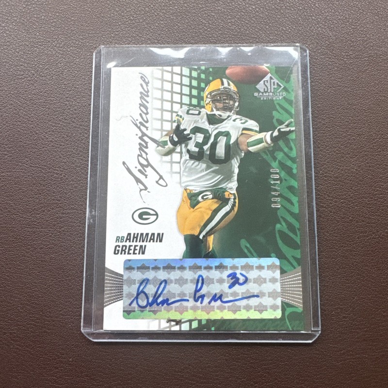 2004 Ahman Green SP Game Used Significance Auto /100
