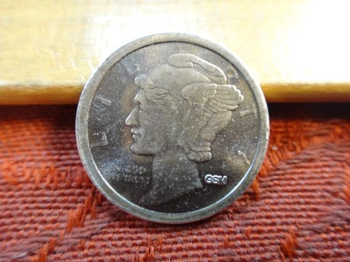 GSM One Tenth 1/10 Oz .999 Silver Bullion Round - No Reserve - Free S&H USA