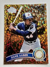 HANK AARON 2011 Topps Baseball Diamond Anniversary #510 Cognac Legends BRAVES