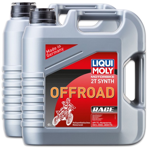2X Liqui Moly 3064 Motorbike 2T Synth Offroad Race 2-Takt Motor ÖL MotorradöL 4L-image