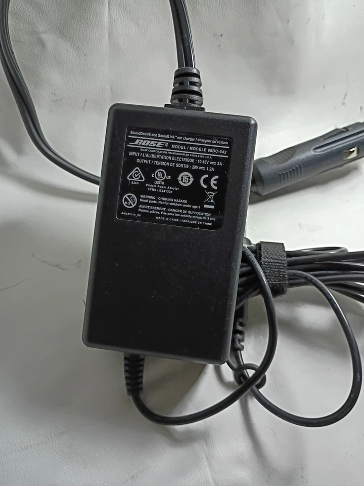 Cargador de coche Bose SoundDock/SoundLink 99DC-042 – Adaptador de corriente 12V – Probado Foto 2 de 4