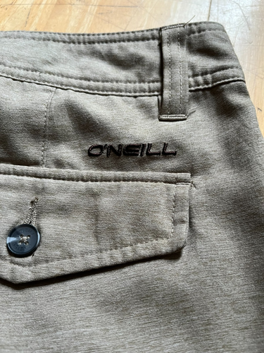 O'Neill Cargo Shorts Mens 32 Waist Standard Fit Beige Tan Surf Skate Y2K 00s - Picture 10 of 11