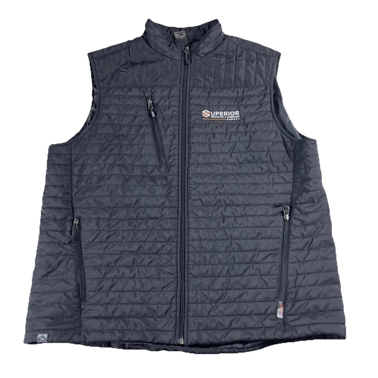 Storm Creek Quilted Running Jacket Men's XL Thermolite Ecomode Black