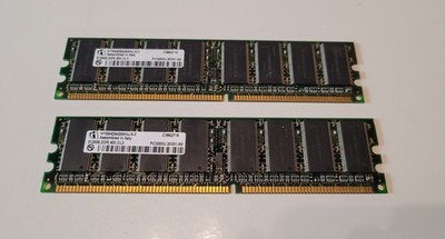 2x Infineon HYS64D64300HU-5-C Arbeitsspeicher 512MB, DDR, CL3, PC3200U-30331-A0