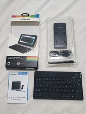 Polaroid Wireless Keyboard w/ Tablet Stand & Stylus Silicone Bluetooth PAC320–6