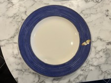 Wedgwood Sarah's Garden 10.75" Dinner Plate Blue Rim Butterfly VVGC