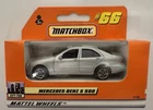 Matchbox #66 Mercedes-Benz S 500 Silver City Fun Mattel Wheels 1998 New Vintage