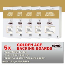 500x Comic Concept Golden Age Comic Boards (193x266mm)
