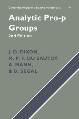 Analytische Pro-P Gruppen von J.D. Dixon (Englisch) Taschenbuch