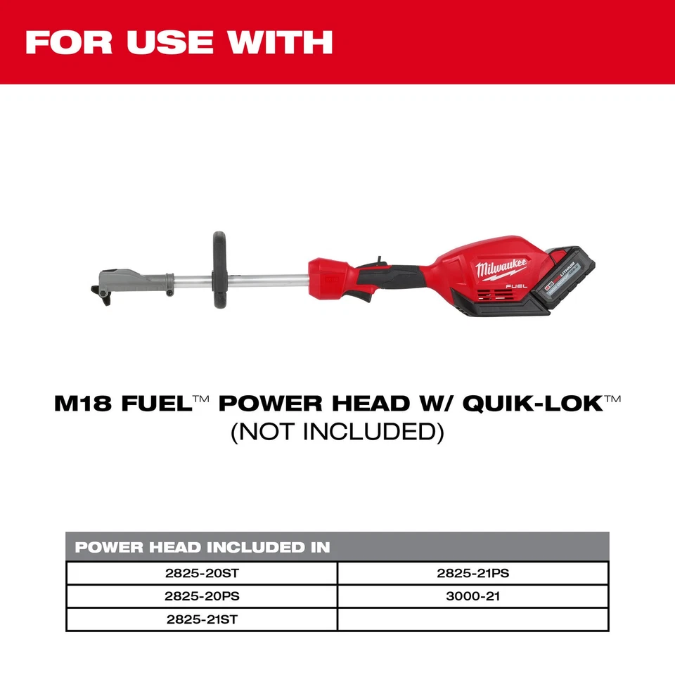 Milwaukee, M18 Cultivador de COMBUSTIBLE Sistema de fijación QUIK-LOK, Modelo # 49-16-2739 Foto 2 de 4