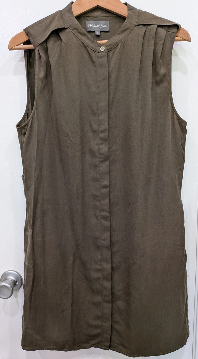 chinese dress ladies No.35 Maxi Length Linen Dress in Stirling Plaid