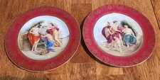 Antique Royal Vienna Style Cabinet Plates Pai...