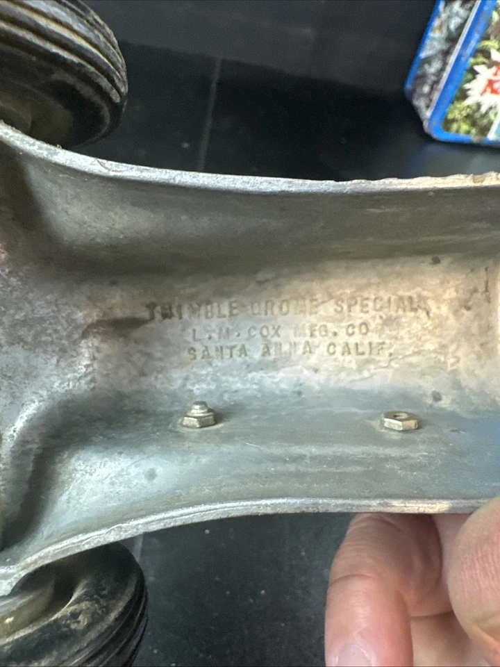 Vintage Thimble Drome Special Wind Up Race Car #5 - Image 3 of 4