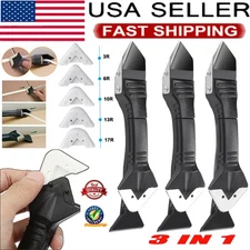 1-3 X 3 in 1 Silicone Sealant Caulking  Remover Tool Finishing Clean Scraper Kit