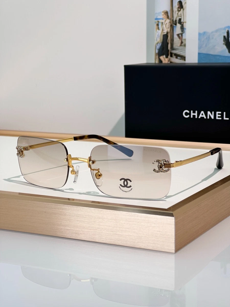 25+ CHANEL Rimless Gold Sunglasses for Women for sale | Updated