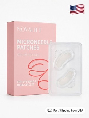 MicroGlow Eye Patches, Under Eye Patchs Hyaluronic Acid Overnight Eye Patches, F