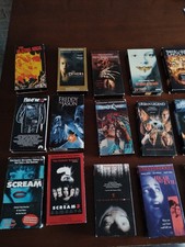 VHS horror movie collection 18 movies 