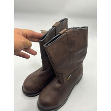 Shoes For Crews 8307 Brown Leather Work Boots Slip Resistant Men size 5