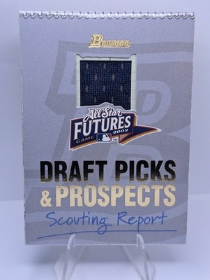 2002 Bowman Draft Picks & Prospects Adam Wainwright #FOF-AW Game Used Relic