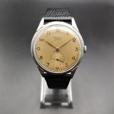 Lebois & Co. Prima 37mm Vintage Watch Watch Watch - Patina Dial - Movt. Eta 1120