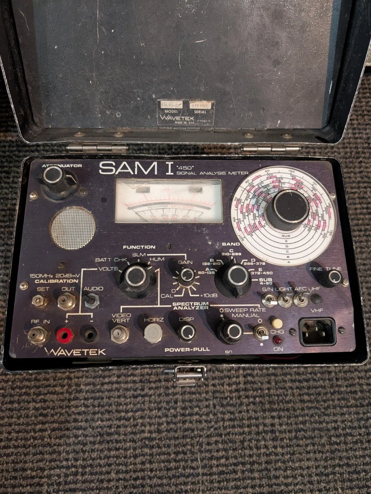 Vintage WAVETEK SAM III SAM 3 150MHz SIGNAL ANALYSIS METER PORTABLE TESTED - Image 4 of 4
