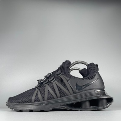 Nike Shox Gravity Women's 7.5 Triple Black Running Sneakers Athletic Shoes EUC