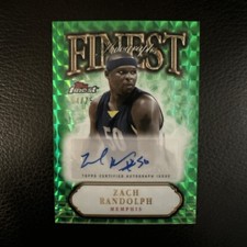 2024-25 Topps Finest - Zach Randolph #FA-ZR Green Geometric Refractor /75 (AU)