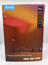 Govee Torchiere Floor Lamp with Matter, Alexa Compatible, RGBIC Warm Cool White
