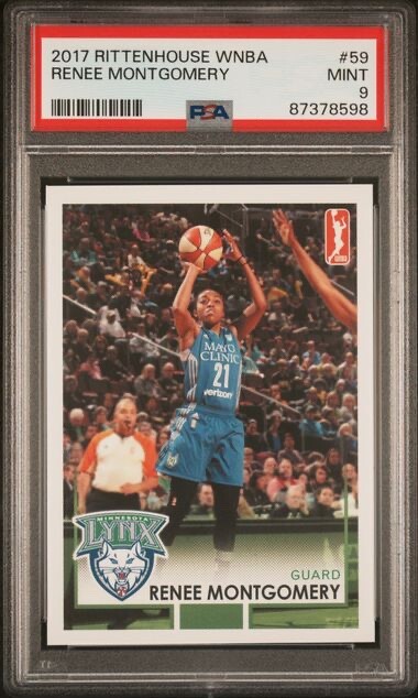 2017 Rittenhouse WNBA Renee Montgomery PSA 9 Minnesota Lynx Atlanta Dream