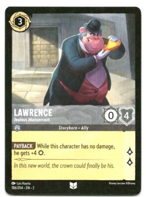 2023 Disney Lorcana Trading Card Lawrence #186 Rise of the Floodborn | eBay