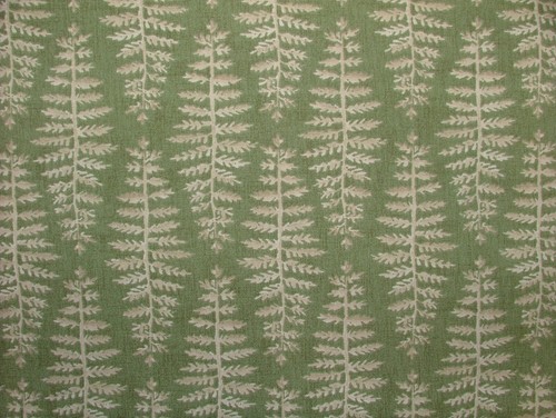 5 Metres iLiv Fernia Fern Green Woven Cotton Fabric Cushion Curtain Upholstery - Picture 8 of 15