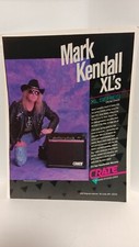 CRATE XL'S GUITAR AMPLIFIERS MARK KENDALL GREAT WHITE   -11 X 8.5- PRINT AD. x1