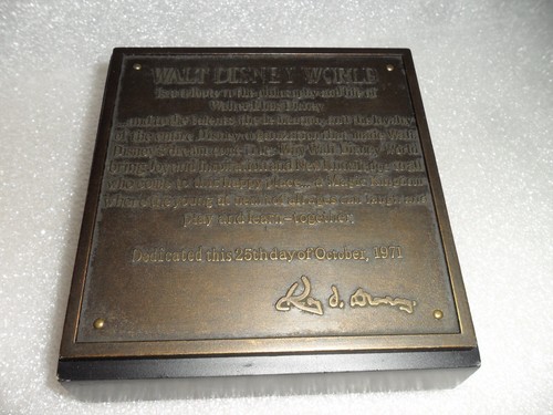 Roy Disney Main Street Disneyland Widmung Plakette Replik von Randy Noble - Bild 13 von 16