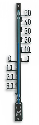 TFA Außenthermometer, analoges Thermometer, Wandthermometer, 12.6001.01.90