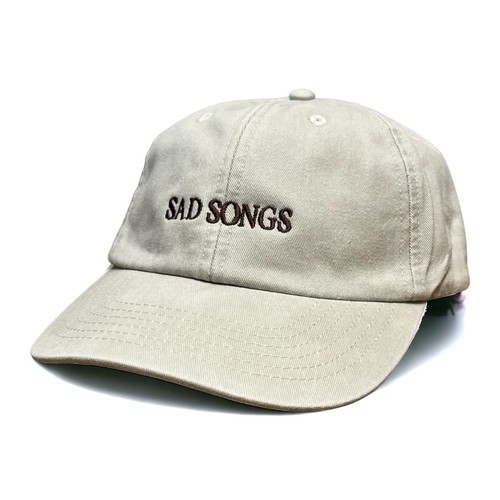Sad Songs Washed Embroidered Dad Baseball Cap || Hat Strapback 6 Panel Brimmed - Picture 12 of 22