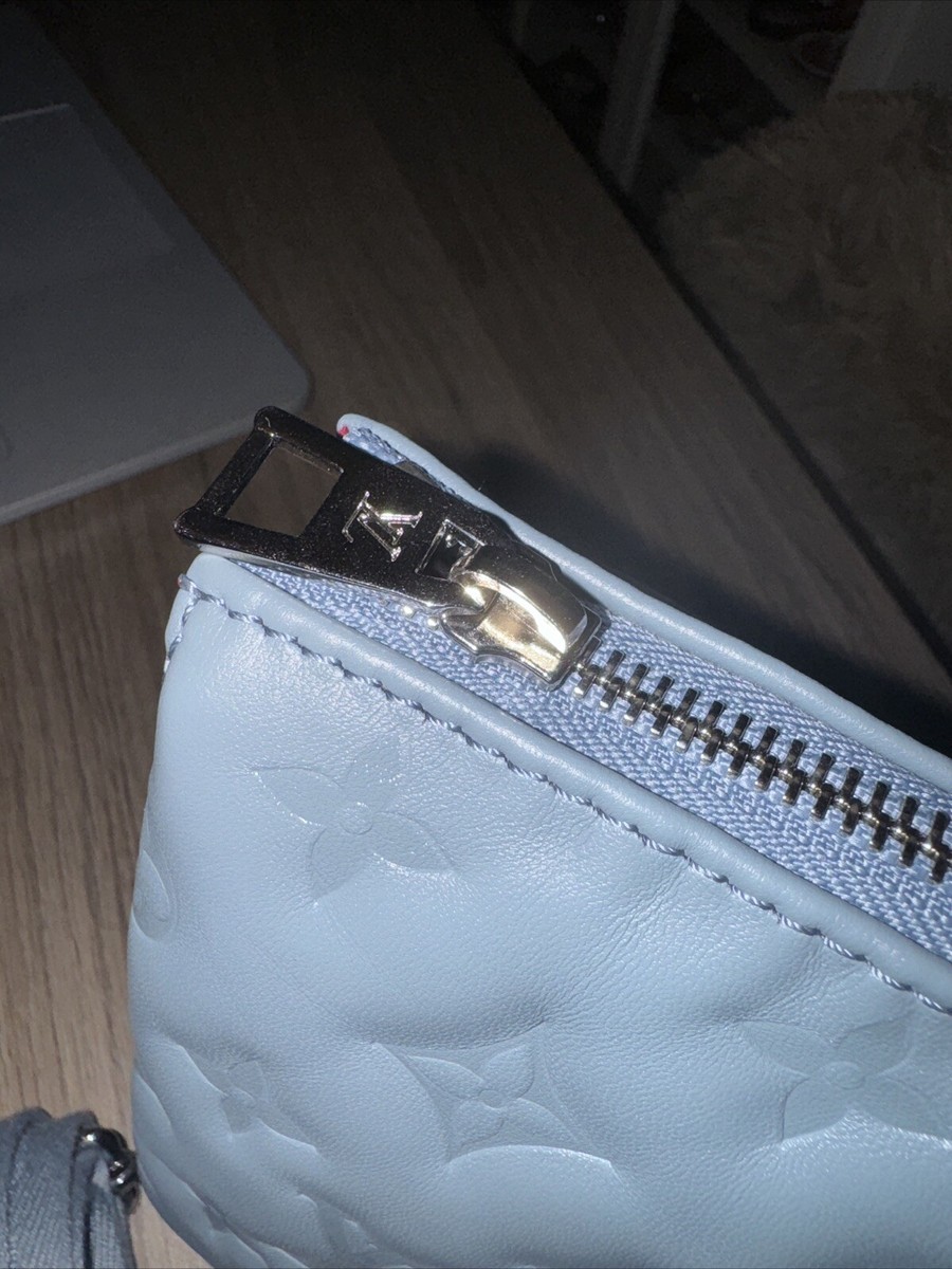 Louis Vuitton Coussin PM Blue Glacier Silver Chain Strap Shoulder