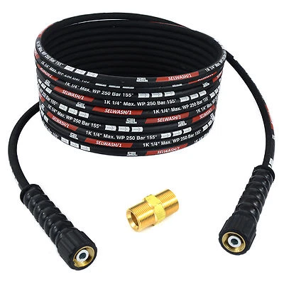 TECHKAR ID 6 High Pressure Cleaner Power Washer Hose 250bar 5-30m M22 for KARCHER HD HDS