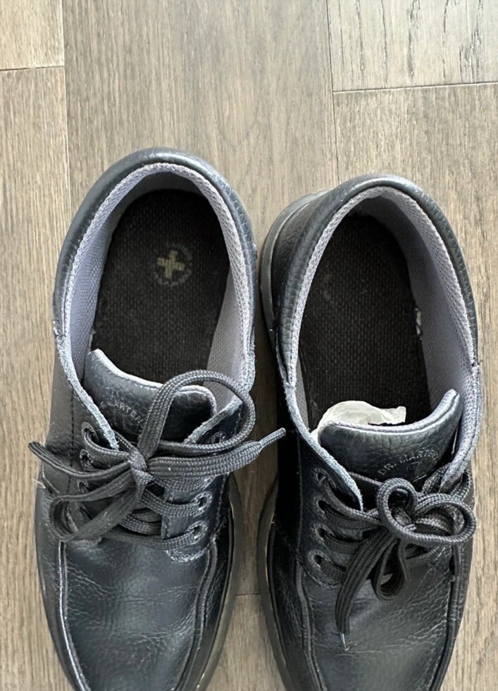 Dr. Martens Black Nashly Leather Shoes Oxfords Men display picture 3
