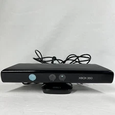 Genuine Microsoft XBOX 360 Kinect Sensor Bar Model 1414 Black with Power Adapter