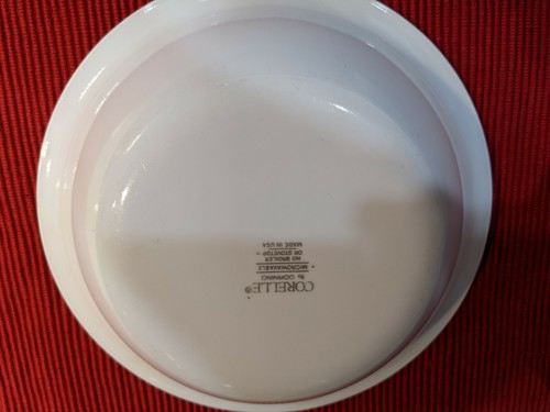 CORELLE Coupe Soup Bowls 7 1/4" "Blue Hearts" (2) - Picture 6 of 11