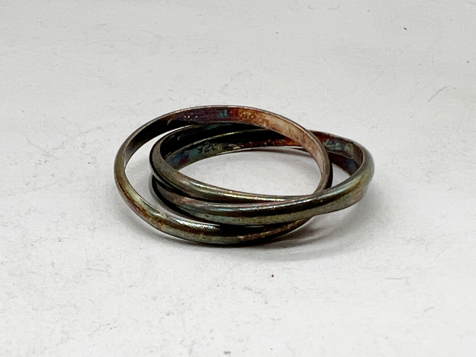 VINTAGE SOLID STERLING SILVER RUSSIAN PUZZLE WEDD… - image 1