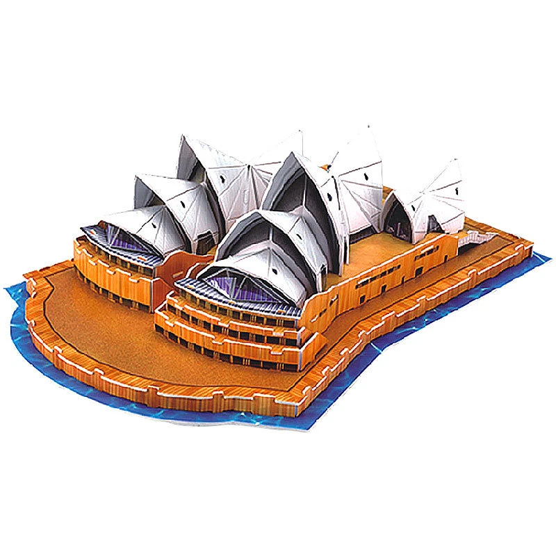 Playtastic Faszinierendes 3D-Puzzle "Opera House" in Sydney, 58 Puzzle-Teile