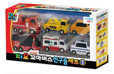 Set Tayo Le Petit Bus - 3 Véhicules Miniatures : Ira, Chéra Et Kéri - Neufs