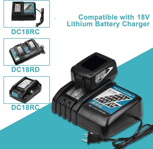 18V 6.0Ah BL1860B Batteries For Makita BL1815 BL1820 BL1830 BL1830B BL1840 - Picture 9 of 10
