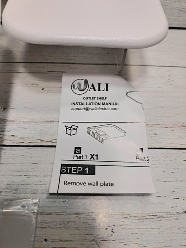 WALI Outlet Shelf Wall Holder,Bathroom Wall Shelf up to 10lbs Standard Vertical - Picture 8 of 8