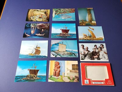11 Vintage Norway Postcards Pack,  Kon-Tiki Museum, Oslo Norway.