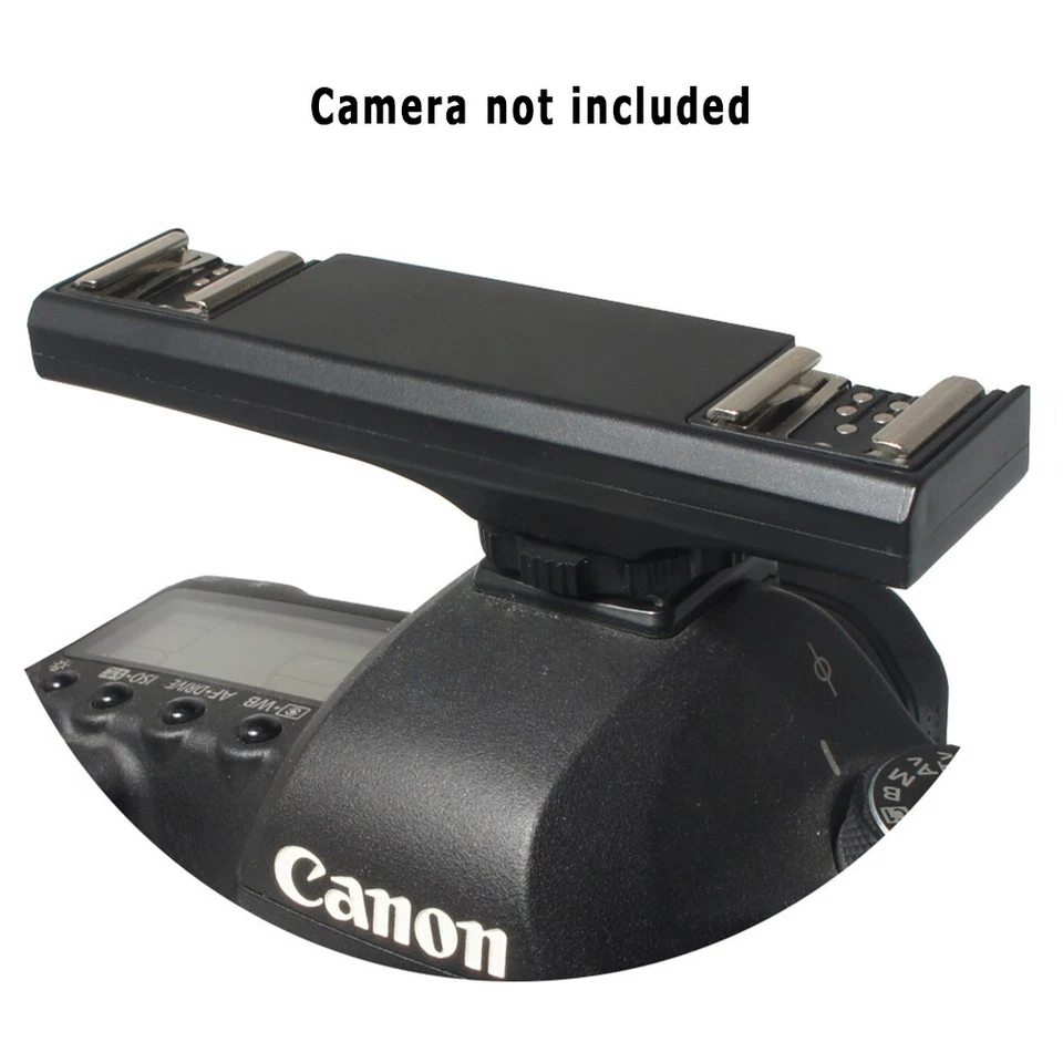Advanced Sturdy Dual Hot Shoe Bracket for Digital SLR 7DII,70D,5DR,5DRS,5DIII,6D - Image 3 of 4