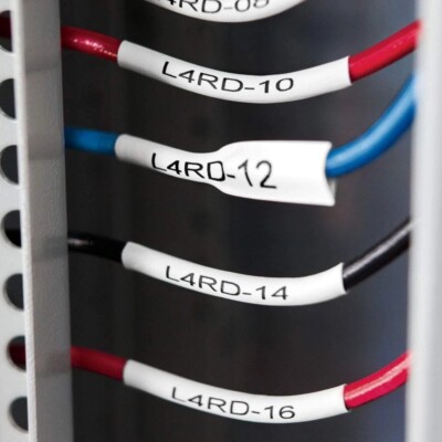 3x Étiquettes Polyester Permanent IND 19mm Pour Dymo Rhino Noir Sur Blanc 18484 - Foto 3